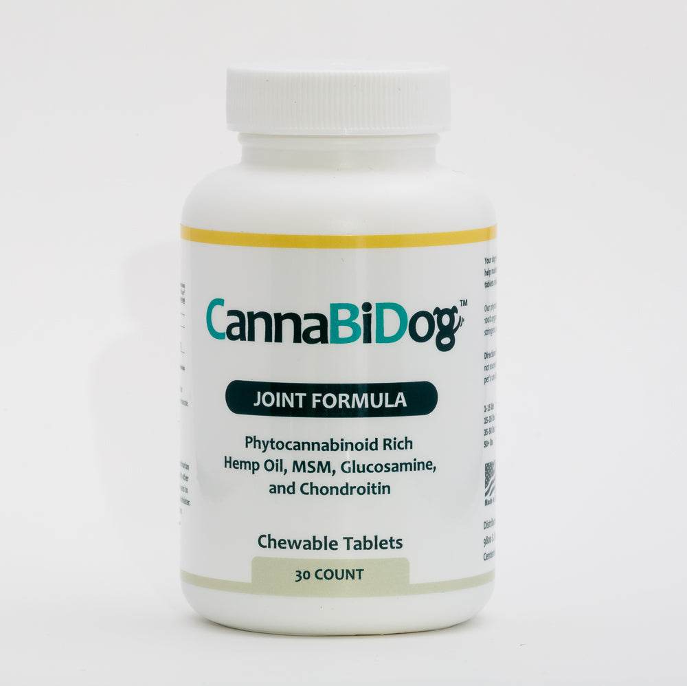 cannabidog cbd for dogs hip and joint formula chewable tablet natural health alternative